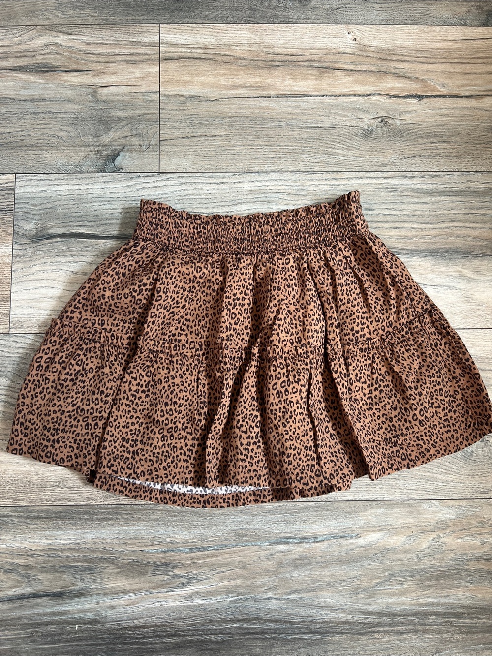 GAP Kids Brown Leopard Print Skort